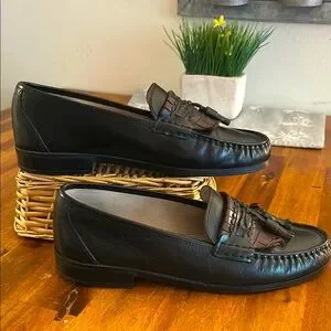 Classic Black/CordovanTassel/Kiltie Leather Slip-On Loafers Made In Italy Men main image 4